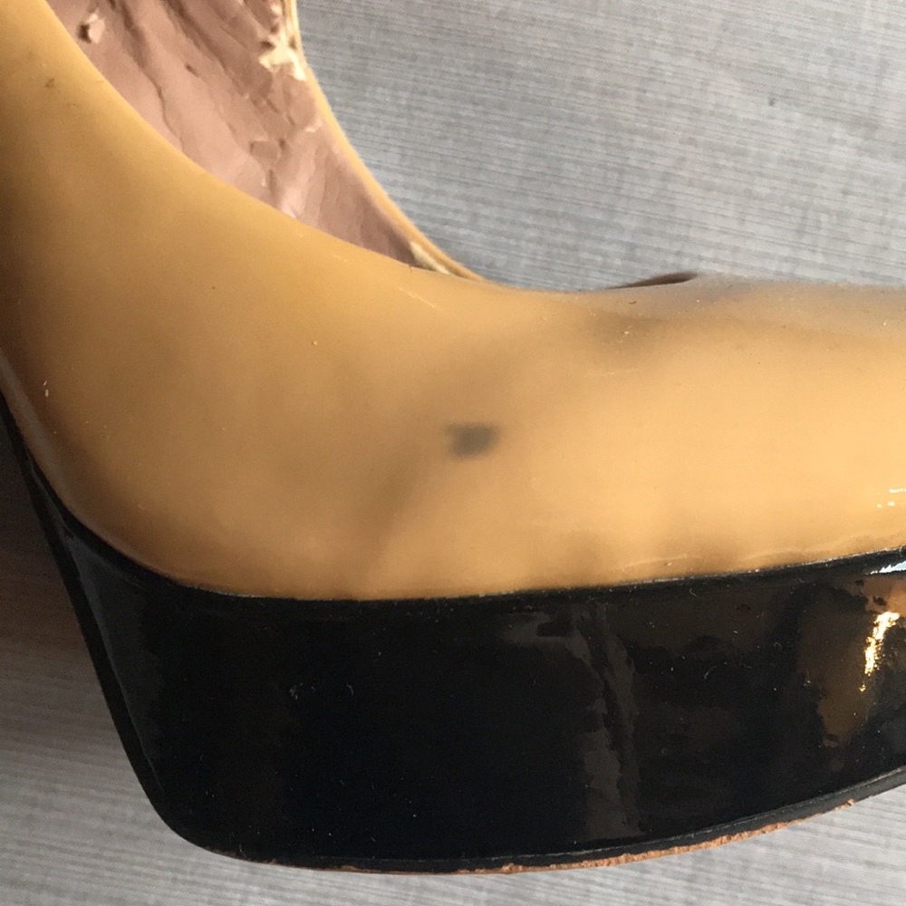Vincent Camuto tan/black Mary Janes 7.5 - Picture 3 of 7